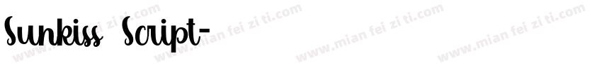 Sunkiss Script字体转换